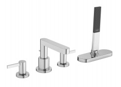 HANSGROHE - Finoris Batéria na okraj vane, 4-otvorová inštalácia, sBox, chróm (76444000)