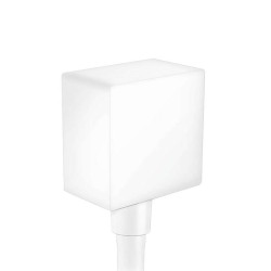 HANSGROHE - Fixfit Prípojka hadice Square so spätným ventilom, matná biela (26455700)