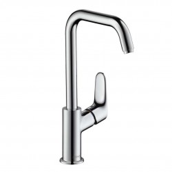 HANSGROHE - Focus E2 Páková umývadlová batéria 240, s otočným výtokom a výpusťou, chróm (31609000)