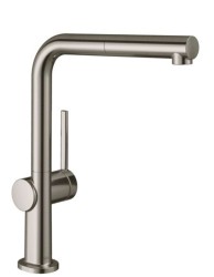 HANSGROHE - M54 Drezová batéria Talis s výsuvnou koncovkou, sBox, vzhľad nerezový (72809800)