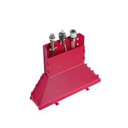 HANSGROHE - Montážní tělesa Základné teleso trojotvorovej vaňovej pákovej batérie na okraj vane (13437180)