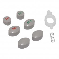 HANSGROHE - Náhradní díly Súprava tlačidiel na termostatickú batériu Ecostat 1001 na stenu, sivá (97231000)