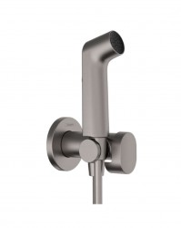 HANSGROHE - Nástenný ventil s ručnou bidetovou spŕškou, kefovaný čierny chróm (29230340)