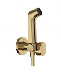 HANSGROHE - Nástenný ventil s ručnou bidetovou spŕškou, leštený vzhľad zlata (29230990)