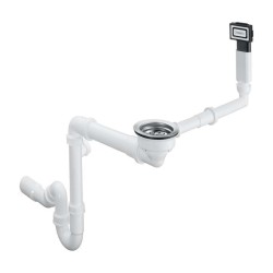 HANSGROHE - Odtoková a prepadová súprava ku granitovému jednodrezu, chróm (43927000)