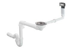 HANSGROHE - Odtoková a prepadová súprava na jednodrez, nehrdzavejúca oceľ (43921800)