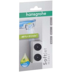 HANSGROHE - Perlátor SoftJet M24x1 s obmedzovačom prietoku na 5 l/min, chróm (13182000)