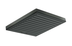 HANSGROHE - Pulsify E Hlavová sprcha, 26x26 cm, EcoSmart, kefovaný čierny chróm (24331340)