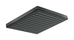 HANSGROHE - Pulsify E Hlavová sprcha, 26x26 cm, EcoSmart+, kefovaný čierny chróm (24333340)