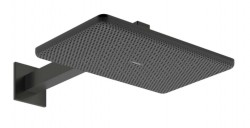 HANSGROHE - Raindance Alive Q Hlavová sprcha, 21x34 cm, 2 proudy, EcoSmart, kartáčovaný černý chrom (24551340)
