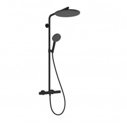 HANSGROHE - Raindance Alive S Puro Sprchový set s termostatem, 21x34 cm, 3 proudy, matná černá (24592670)