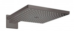 HANSGROHE - Raindance E Hlavová sprcha, 30x30 cm, EcoSmart, kefovaný čierny chróm (26239340)