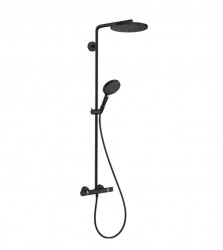 HANSGROHE - Raindance S Sprchový set s termostatem, průměr 24 cm, 3 proudy, EcoSmart, matná černá (28823670)