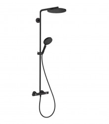 HANSGROHE - Raindance S Sprchový set s termostatem, průměr 24 cm, 3 proudy, EcoSmart+, matná černá (28825670)