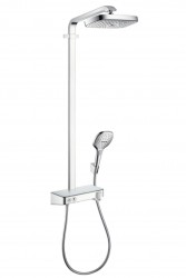 HANSGROHE - Raindance Select E Sprchový set Showerpipe 300 s termostatom, 2 prúdy, EcoSmart 9l/min, chróm (27283000)