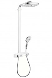 HANSGROHE - Raindance Select E Sprchový set Showerpipe 300 s termostatom ShowerTablet Select, 3 prúdy, biela/chróm (27127400)