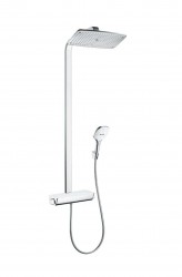 HANSGROHE - Raindance Select E Sprchový set Showerpipe 360 s termostatom, EcoSmart 9 l/min, biela/chróm (27286400)