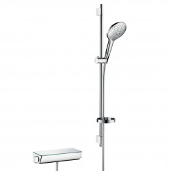 HANSGROHE - Raindance Select S Sprchová súprava s termostatom, 15 cm, 3 prúdy, biela/chróm (27037400)