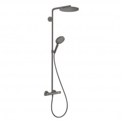 HANSGROHE - Raindance Select S Sprchový set Showerpipe s termostatom, 1 jet, kefovaný čierny chróm (27633340)