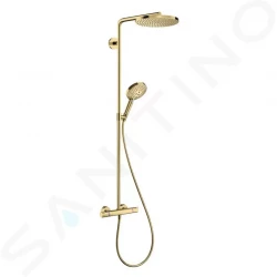 HANSGROHE - Raindance Select S Sprchový set Showerpipe s termostatom, 3 prúdy, leštený vzhľad zlata (27633990)