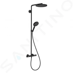 HANSGROHE - Raindance Select S Sprchový set Showerpipe s termostatom, 3 prúdy, matná čierna (27633670)