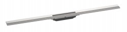 HANSGROHE - RainDrain Flex Lineárny sprchový žľab s roštom z nehrdzavejúcej ocele 1000, do priestoru, skrátiteľný, kefovaná nerezová (56046800)