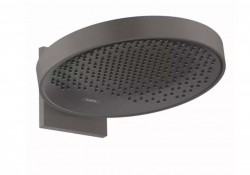 HANSGROHE - Rainfinity Hlavová sprcha, průměr 25 cm, kartáčovaný černý chrom (26226340)