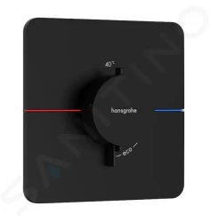 HANSGROHE - ShowerSelect Comfort Termostatická batéria pod omietku, matná čierna (15588670)