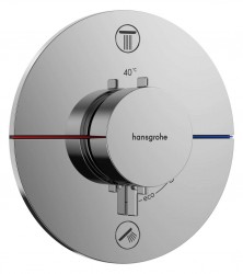 HANSGROHE - ShowerSelect Comfort Termostatická batéria pod omietku, na 2 spotrebiče, chróm (15556000)