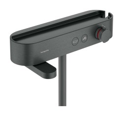 HANSGROHE - ShowerTablet Select Termostatická vaňová batéria, kefovaný čierny chróm (24340340)