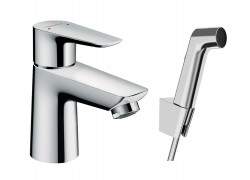 HANSGROHE - Talis E Umývadlová batéria s ručnou sprchou Bidette, chróm (71729000)