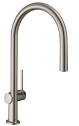 HANSGROHE - Talis M54 Drezová batéria Talis s výsuvnou koncovkou, vzhľad nerezový (72802800)