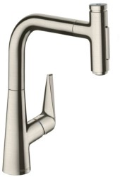 HANSGROHE - Talis Select M51 Drezová batéria M5117-H220 s výsuvnou spŕškou, sBOX, vzhľad nerezový (73868800)