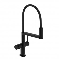 HANSGROHE - Talis Select M54 PowderSpray Drezová batéria s flexibilným ramenom a spŕškou, EcoSmart, matná čierna (72861670)