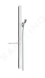 HANSGROHE - Unica'E Sprchová tyč 900 mm, so sprchovou hadicou, biela/chróm (27640400)