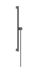 HANSGROHE - Unica Sprchová tyč 66 cm, so sprchovou hadicou, kefovaný čierny chróm (24402340)