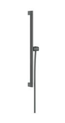 HANSGROHE - Unica Sprchová tyč 66 cm, so sprchovou hadicou, kefovaný čierny chróm (24404340)