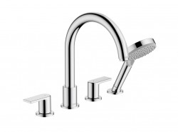 HANSGROHE - Vernis Shape Batéria na okraj vane, 4-otvorová inštalácia, chróm (71459000)