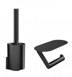 HANSGROHE - WallStoris Set doplnkov na WC, matná čierna (27969670)