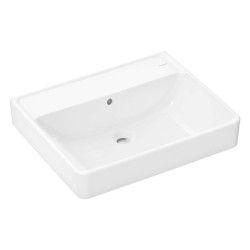 HANSGROHE - Xanuia Q Umývadlo 60x48 cm, s prepadom, bez otvoru na batériu, biela (60240450)