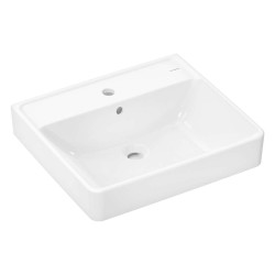 HANSGROHE - Xanuia Q Umývadlo 60x48 cm, s prepadom, otvor na batériu, SmartClean, biela (61010450)