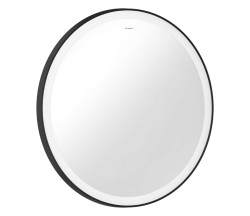 HANSGROHE - Xarita Lite S Zrkadlo s LED osvetlením a vyhrievaním, priemer 70 cm, IR senzor, matná čierna (54979670)