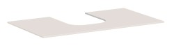HANSGROHE - Xevolos E Doska pod umývadlo, 98x55 cm, výrez uprostred, matná béžová (54209780)