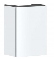 HANSGROHE - Xilesa E Umyvadlová skříňka, 62x43x33 cm, 1 dvířka, panty vlevo, matná bílá (54245700)
