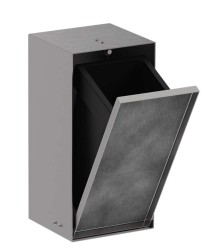 HANSGROHE - XtraStoris Rock Podomietkový odpadkový kôš 2,5 l, kefovaná oceľ (56063800)