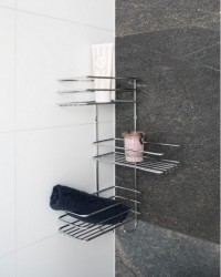 HOPA - Drôtená polička KD02080044 - Rozmery poličiek - 26,5 × 26,5 × 50 cm (KD02080044)