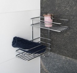 HOPA - Drôtená polička KD02080050 - Rozmery poličiek - 26,5 × 26,5 × 31 cm (KD02080050)