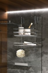 HOPA - Drôtená polička KD02080864 - Rozmery poličiek - 25 × 12,3 × 49,5 cm (KD02080864)