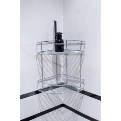 HOPA - Drôtená rohová polička KD02080045 (KD02080045)