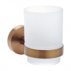 HOPA - Držiak kefiek, sklo - Farba - Ružové zlato brúsená (KDBE155110012)